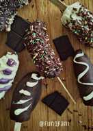 Pisang Coklat Lolipop / Chocolate Banana Popcicle