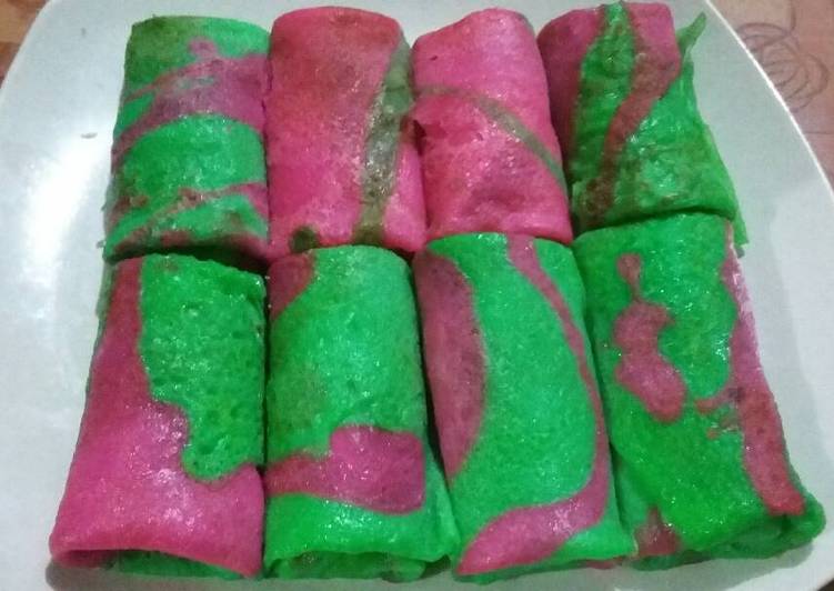 resep Dadar Gulung Pelangi