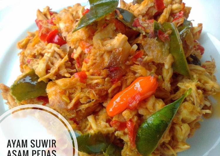 resep masakan Ayam Suwir Asam Pedas