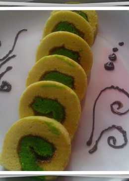 Mini Roll Cake Lembut ( bolu gulung ) 