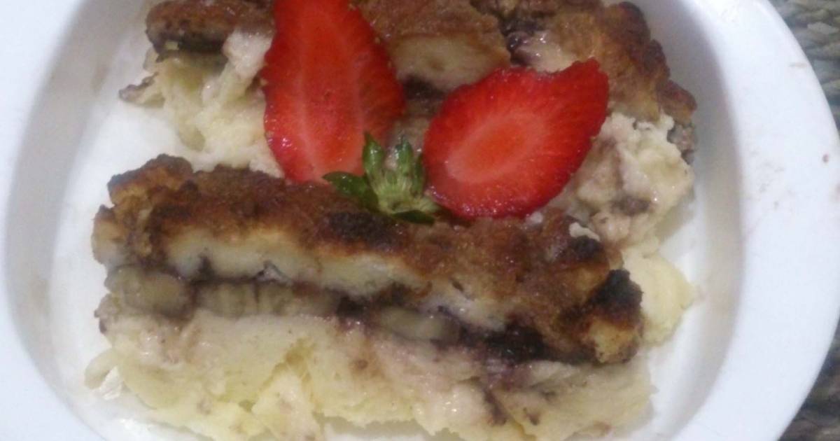 Resep Puding Roti Pisang  Coklat  oleh Jupini Hadi Cookpad