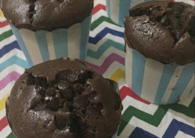 Resep Triple chocolate muffin Dari rahmadjuprianto