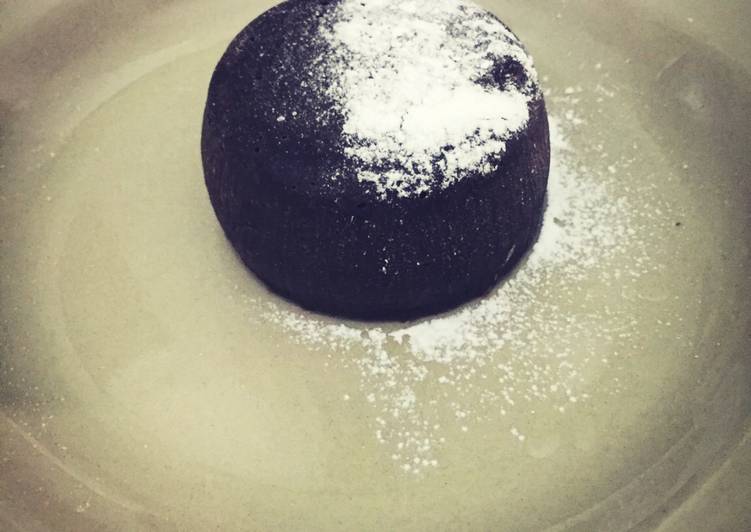 cara membuat Gluten Free Steamed Lava Cake