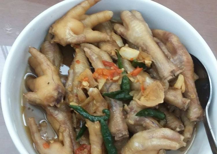 resep makanan Rica2 ceker pedas gurih