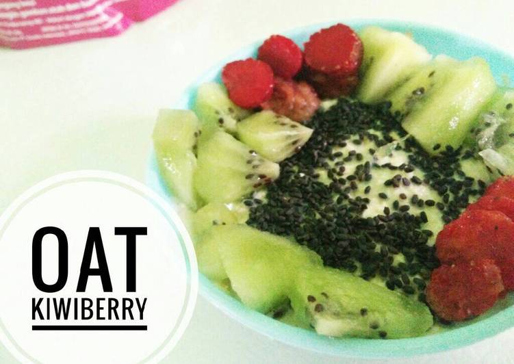 cara membuat Oat Kiwi Berry