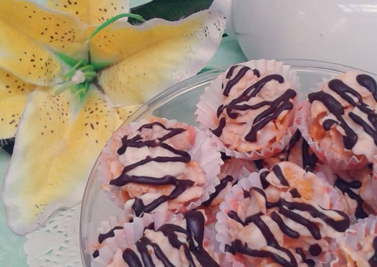 resep White Choco CornFlake Cakes