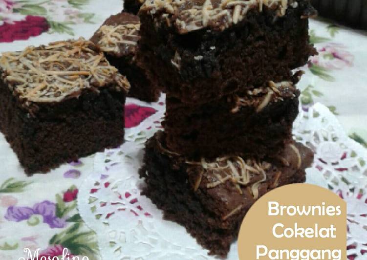 resep lengkap untuk Brownies cokelat panggang