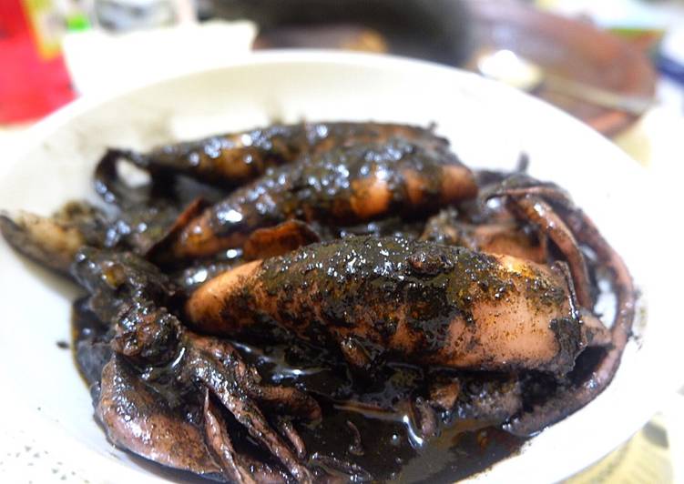 resep Cumi masak hitam khas madura