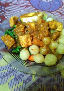 Gado-gado + cilok saus kacang alibaba