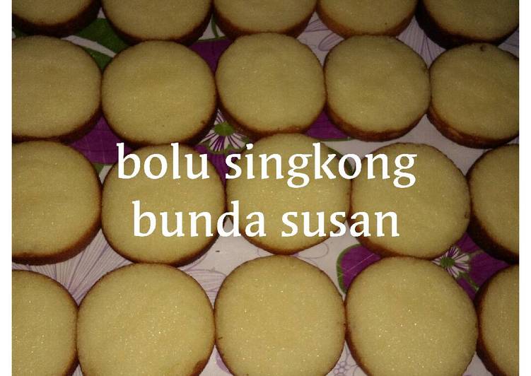 cara membuat Bolu singkong panggang