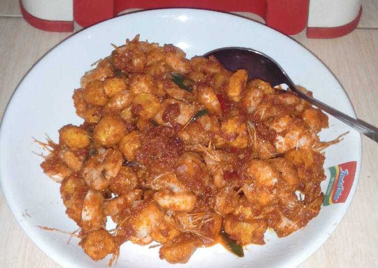 Resep Sambal goreng udang kentang