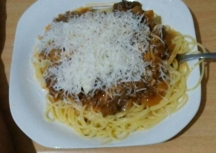 resep makanan Spageti Bolognese tanggung bulan..