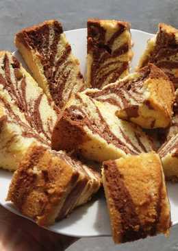 Zebra cake putih telur