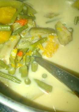 Sayur lodeh terong, kacang panjang