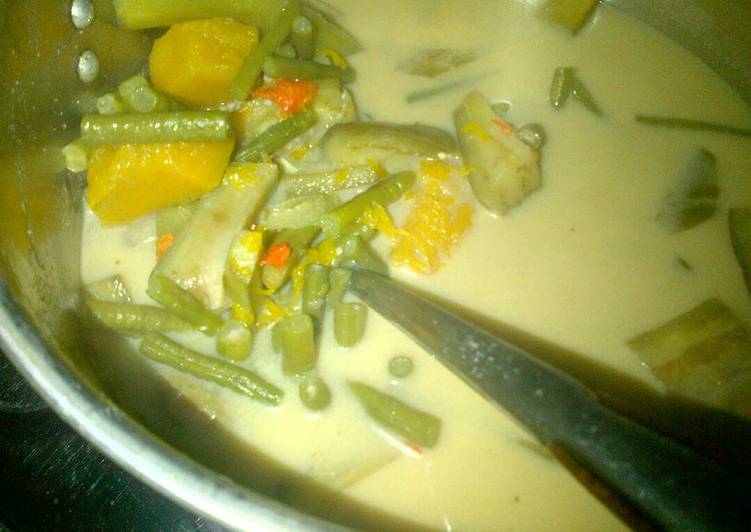 gambar untuk resep makanan Sayur lodeh terong, kacang panjang