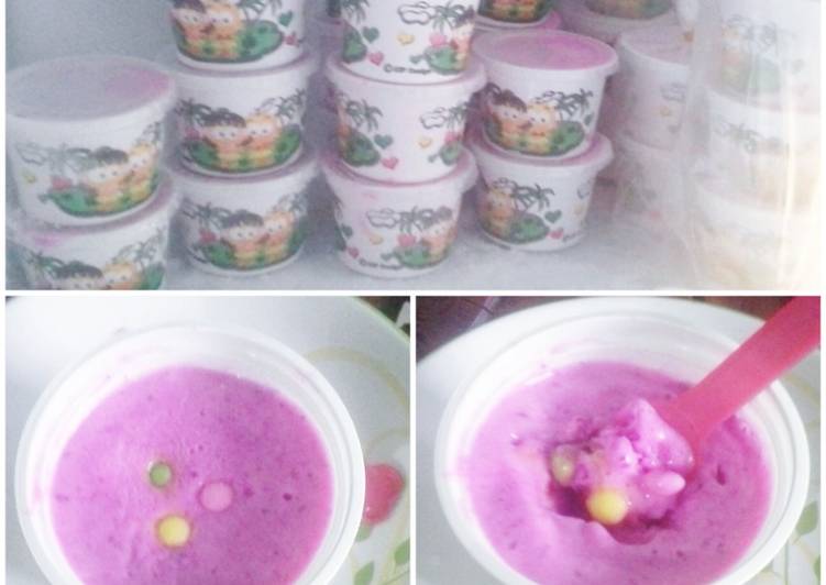 resep Es krim buah naga