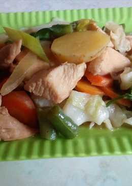 Tumis ayam sayur sederhana