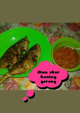 Ikan ekor kuning goreng + sambal tomat ala akuuðŸ˜‰