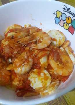 Udang+putih telur asam manis No MSG