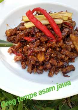 Orek tempe asam jawa