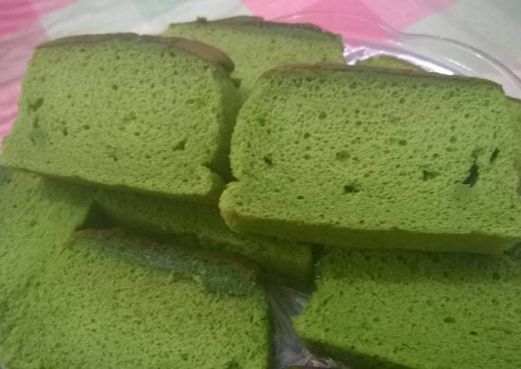 resep masakan Honey Castella Green Tea - Japanese Traditional Cake