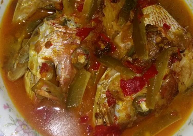 resep lengkap untuk Kakap merah masak belimbing