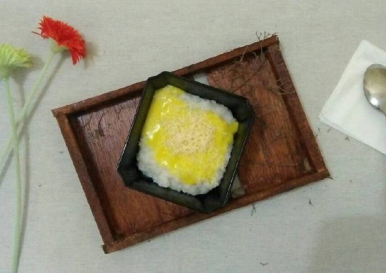 cara membuat Ketan saus durian