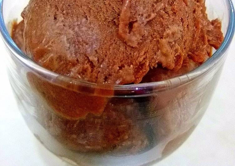 Resep Banana Chocolate Ice Cream (No whipcream, no SP, Easy and super
healty)