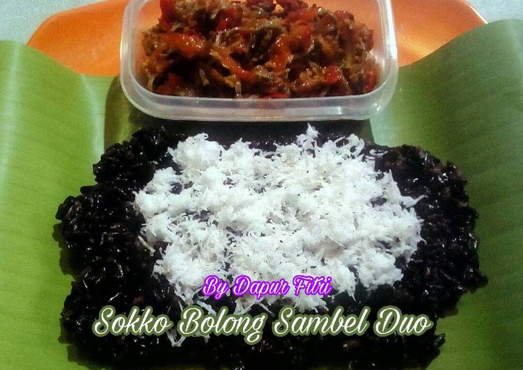gambar untuk resep Sokko Bolong + Sambal Duo (Ketan Hitam)