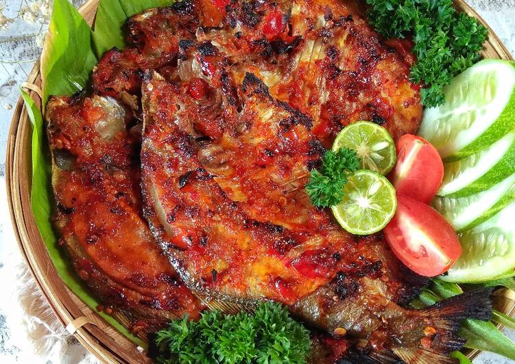 gambar untuk resep Bawal bakar pedas