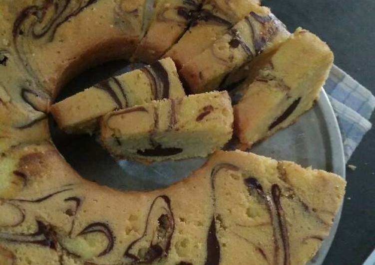 resep lengkap untuk Marble Cake