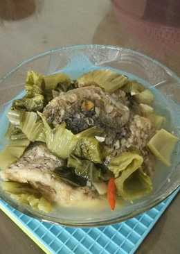 Sup Ikan Gurame Sawi Asin