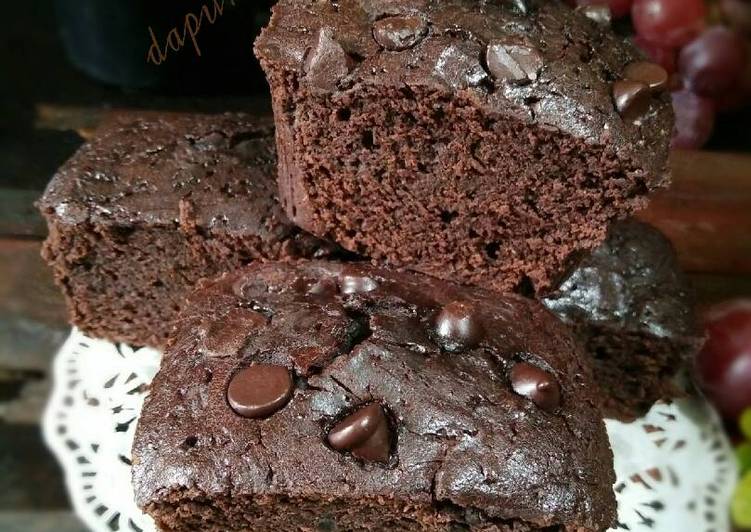 resep lengkap untuk BROWNIES Coklat Bubuk (no DCC, no BP, no mixer)