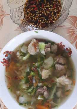 Sop daging sapi + tetelan