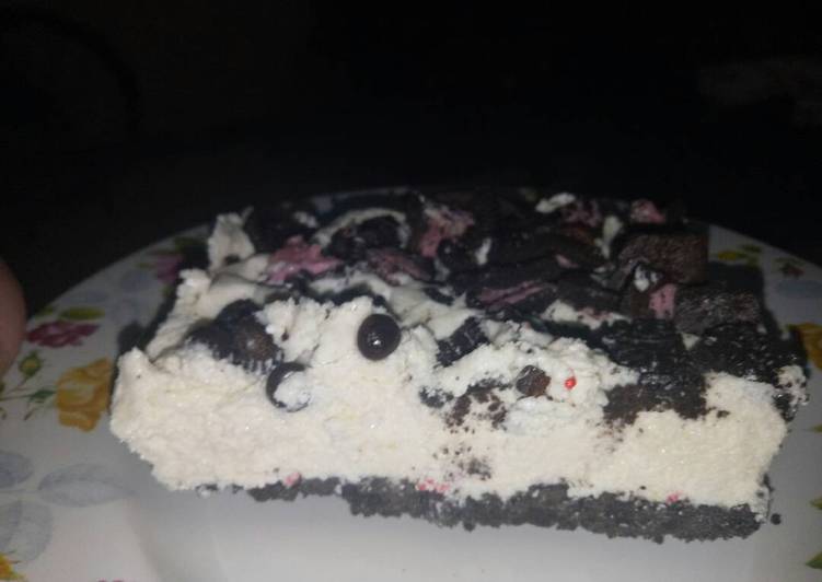 bahan dan cara membuat Chessecake Oreo - NoBake