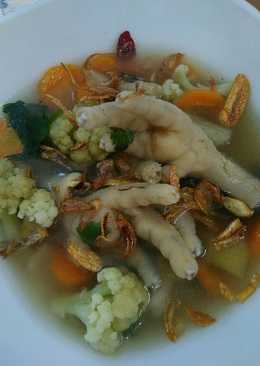 Sop ceker + sayur