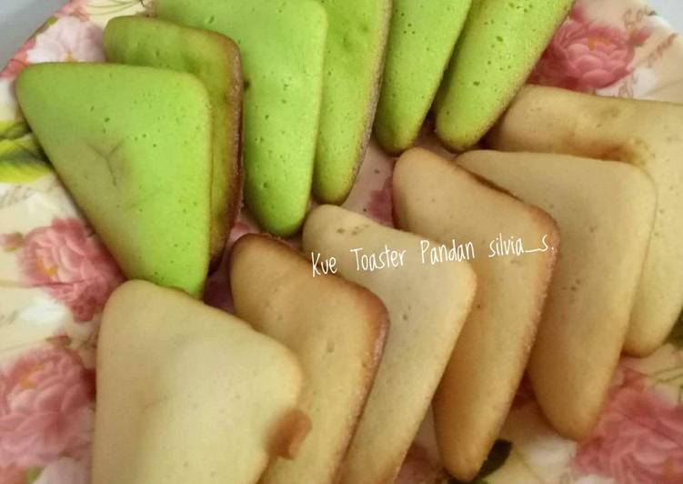 gambar untuk cara membuat Kue Toaster Pandan