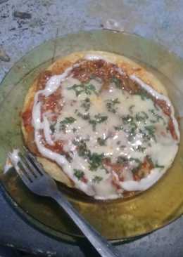 Spaghetti pizza