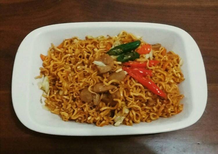 resep makanan Bakmi Goreng + Bakso Simple