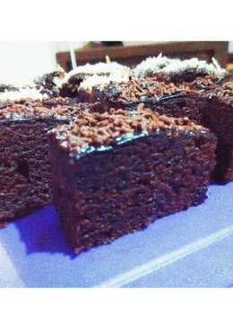Moist Eggless Steamed Brownies
