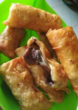 Risol pisang coklat