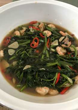 Tumis kangkung udang