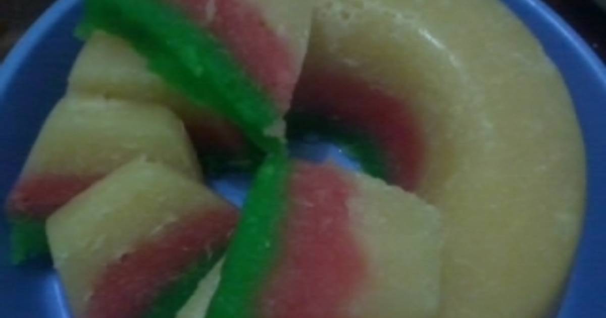 Resep KUE LAPIS SINGKONG WARNA Resep KUE LAPIS SINGKONG WARNA