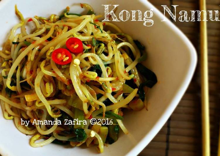 resep masakan Kong Namul (Seasoned Bean Sprout)