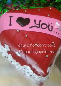 Ogura cake hias fondant