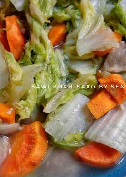 Sawi kuah bakso