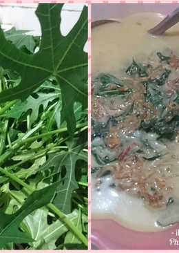 Sayur Daun pepaya Jepang kuah santan