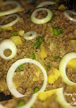 Tumis daging cincang bombay