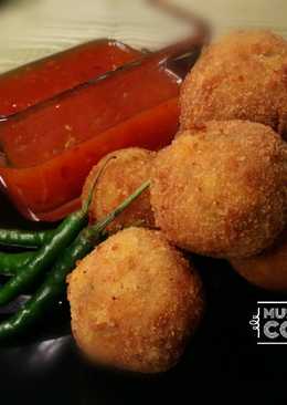 Bakso Daging Isi Sayur aka Veggie Meatballs ala Western