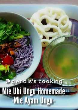 Homemade Purple Noodle - Mie Ayam Ungu by Gendis
